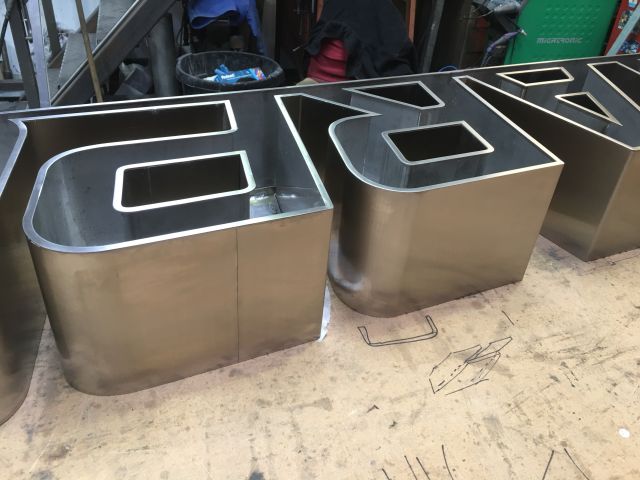 Starport Sign - Stainless steel and aluminium